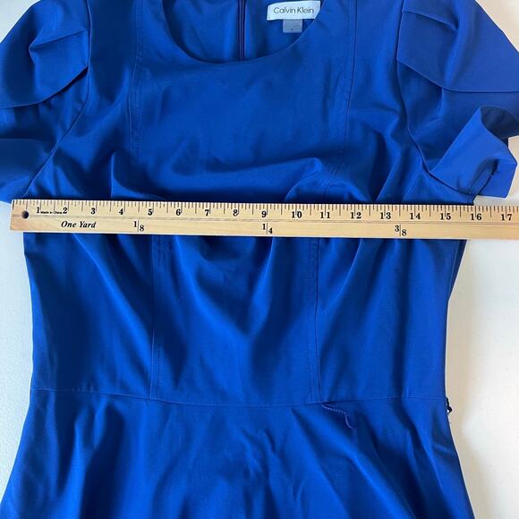 Calvin Klein Blue A-Line Dress Size 4 - Picture 11 of 13